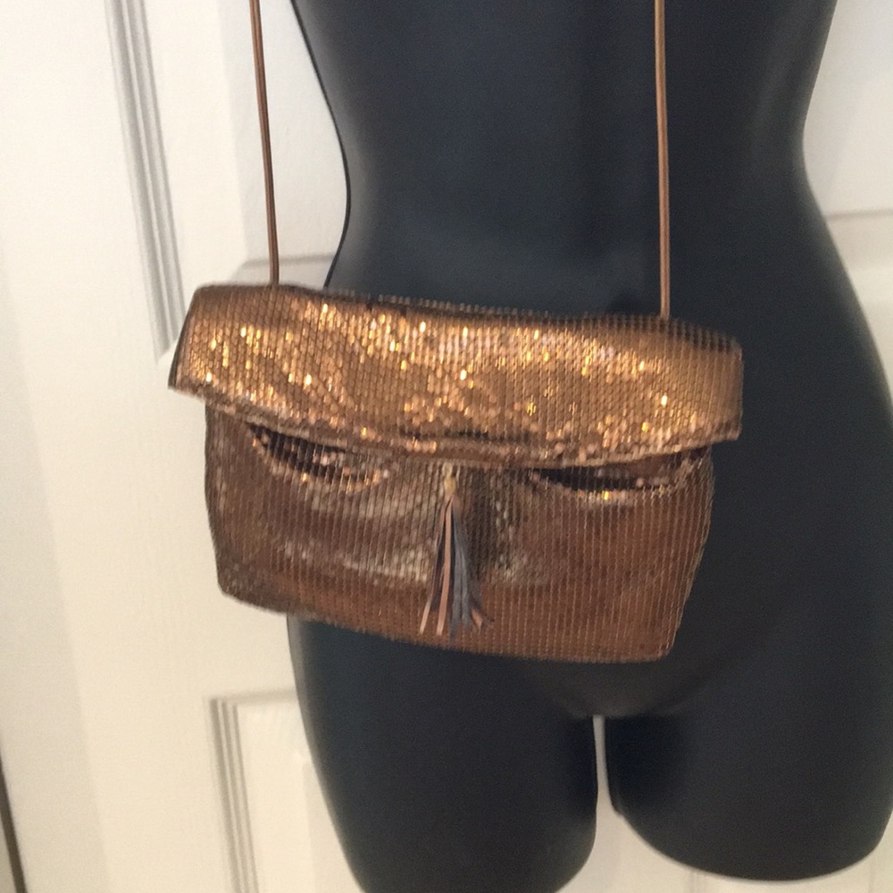 Elegant Whiting and Davis clutch bag